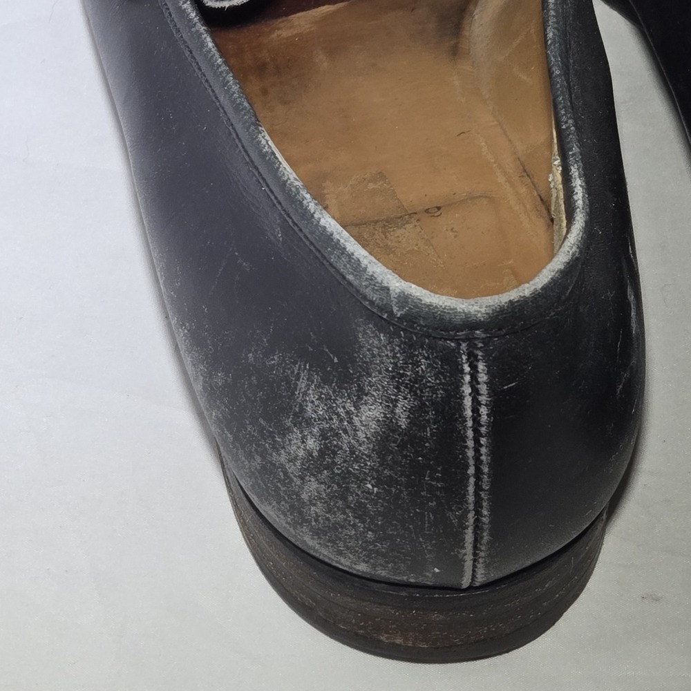 Peal & Co Brooks Brothers Lace Up Mens Dress Shoes Size 10 D Black Loafers *READ - Picture 8 of 12